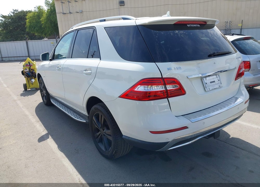 2012 MERCEDES-BENZ ML-CLASS VIN: 4JGDA2EBXCA053061