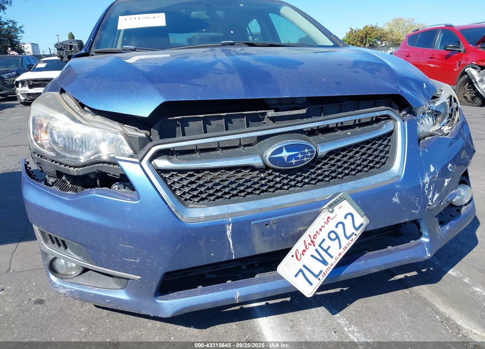 2015 SUBARU IMPREZA VIN: JF1GPAU6XFH295185