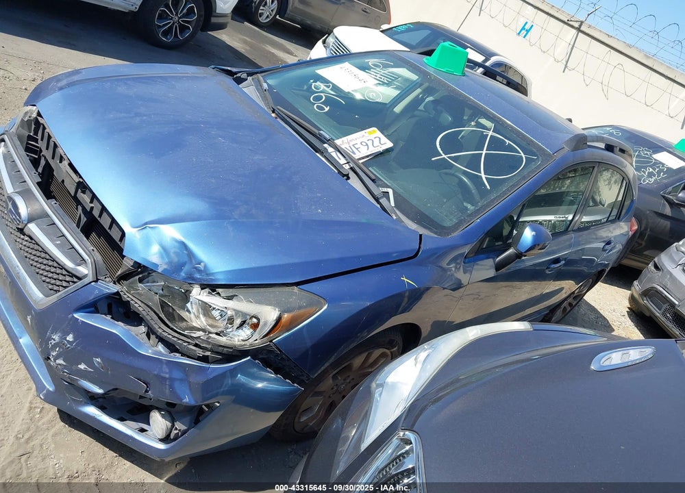 2015 SUBARU IMPREZA VIN: JF1GPAU6XFH295185