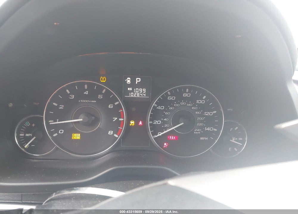 2012 SUBARU LEGACY VIN: 4S3BMBC64C3032283