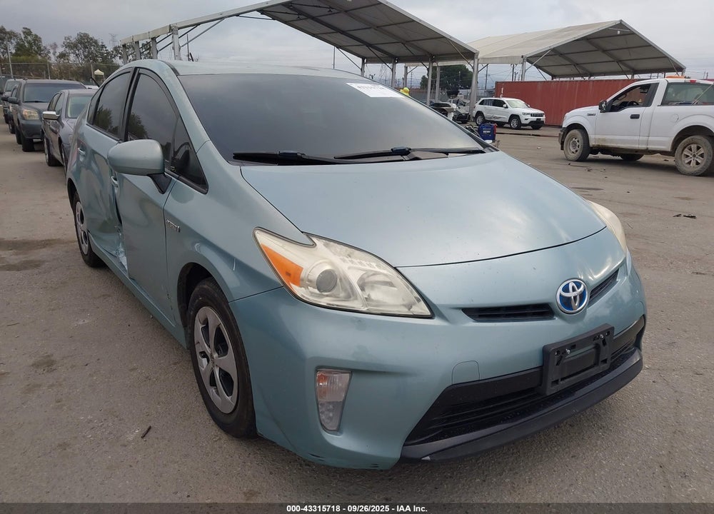 2013 TOYOTA PRIUS THREE VIN: JTDKN3DU7D5680125