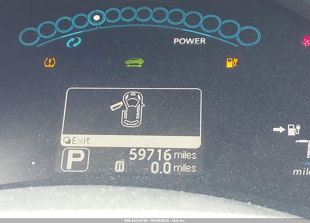 2012 NISSAN LEAF SL VIN: JN1AZ0CPXCT016828