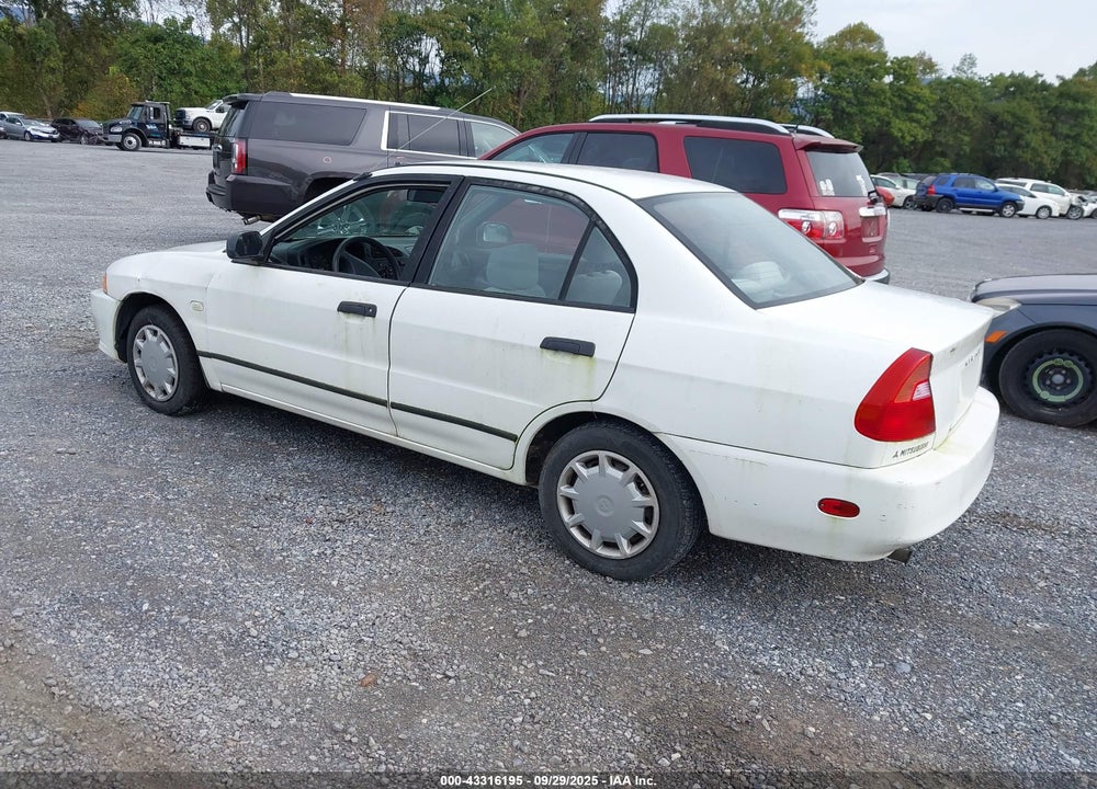 2001 MITSUBISHI MIRAGE ES VIN: JA3AY26C11U038582