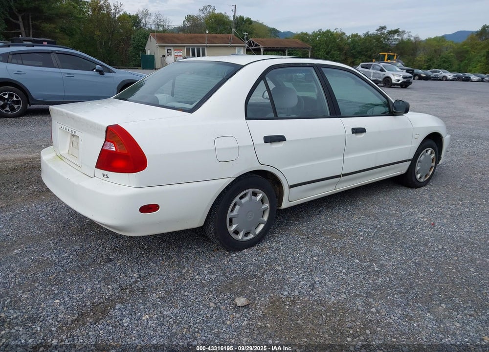 2001 MITSUBISHI MIRAGE ES VIN: JA3AY26C11U038582