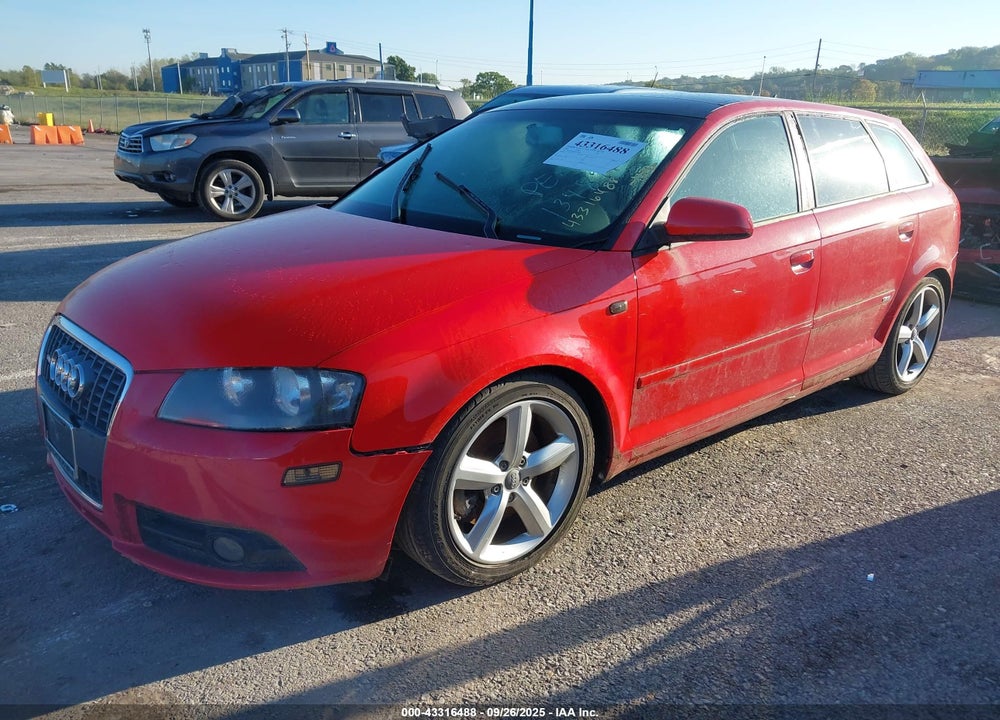 2008 AUDI A3 VIN: WAUHF78P78A132686