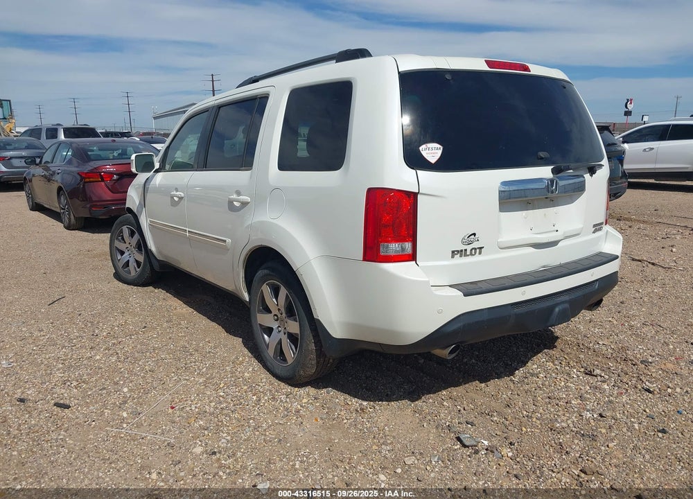 2013 HONDA PILOT TOURING VIN: 5FNYF4H92DB023184