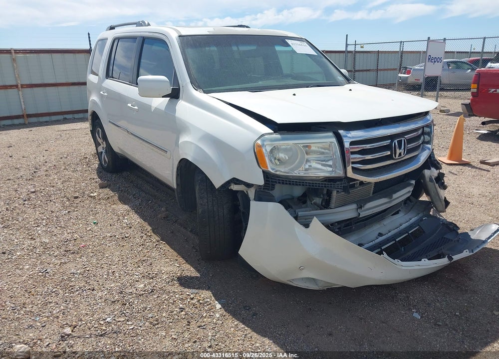 2013 HONDA PILOT TOURING VIN: 5FNYF4H92DB023184