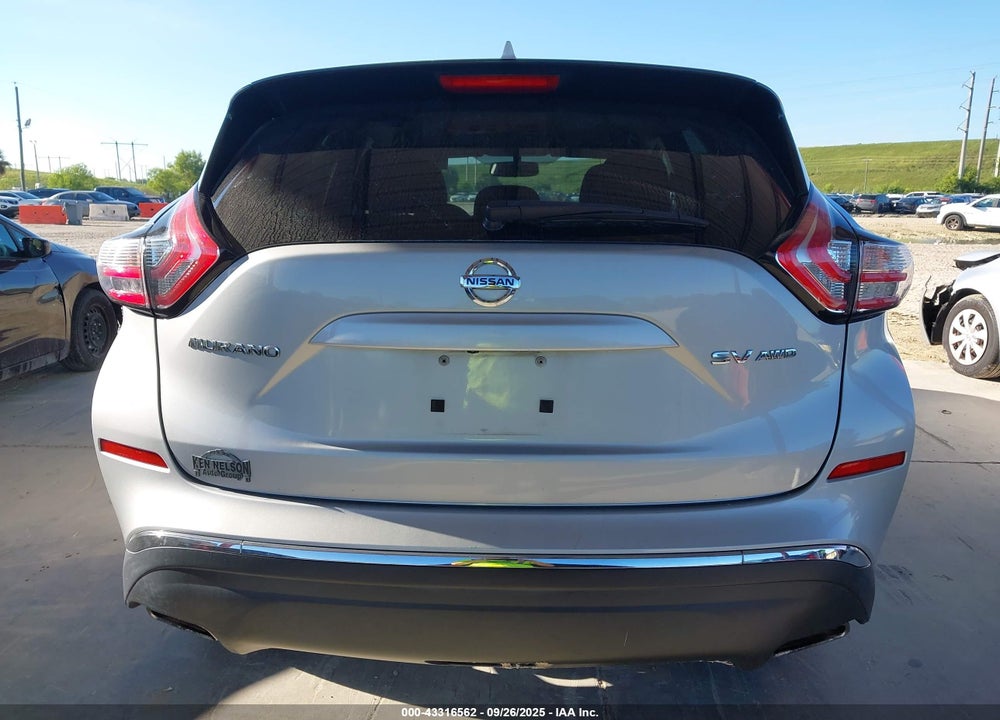2018 NISSAN MURANO VIN: 5N1AZ2MH1JN167943