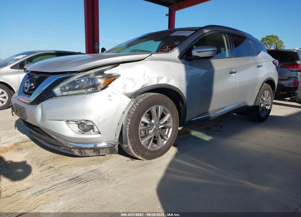 2018 NISSAN MURANO VIN: 5N1AZ2MH1JN167943