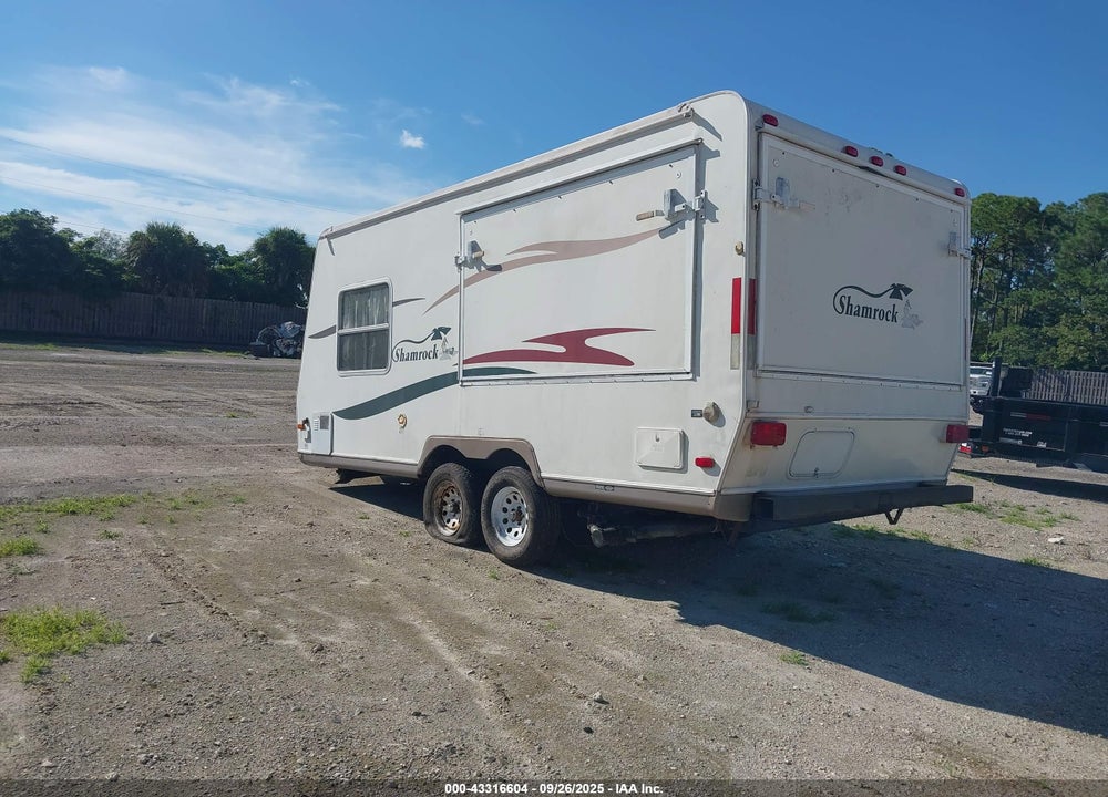 2007 FOREST RIVER SHAMROCK VIN: 4X4TFLT287D095298