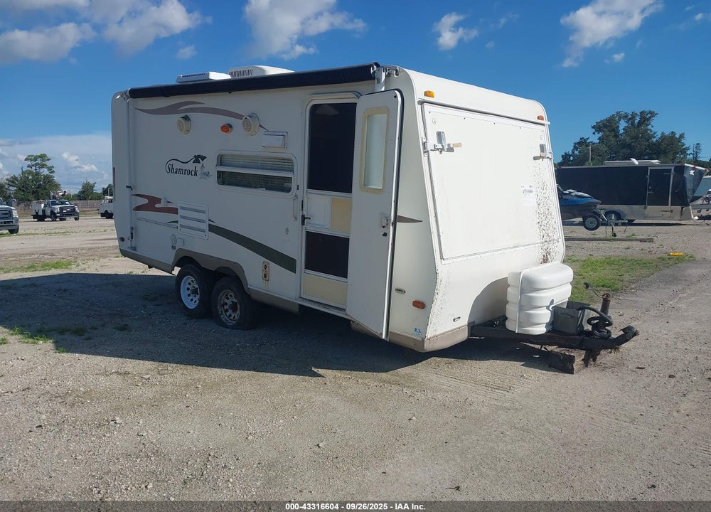 2007 FOREST RIVER SHAMROCK VIN: 4X4TFLT287D095298