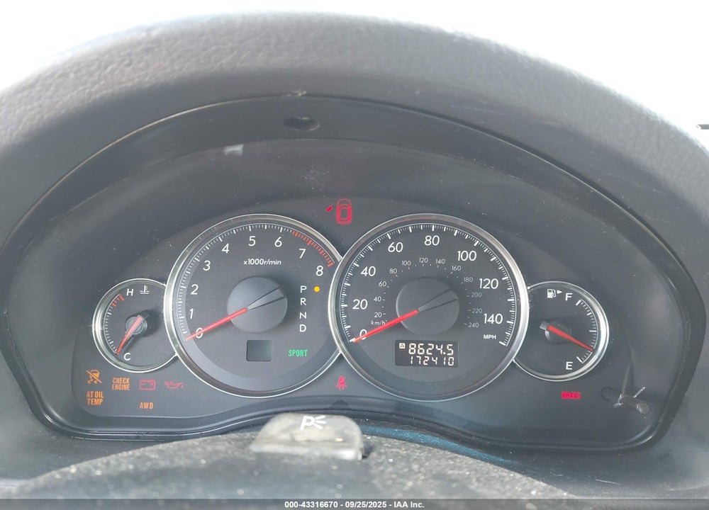 2008 SUBARU OUTBACK 2.5I LIMITED/2.5I LIMITED L.L. BEAN EDITION VIN: 4S4BP62C787322714