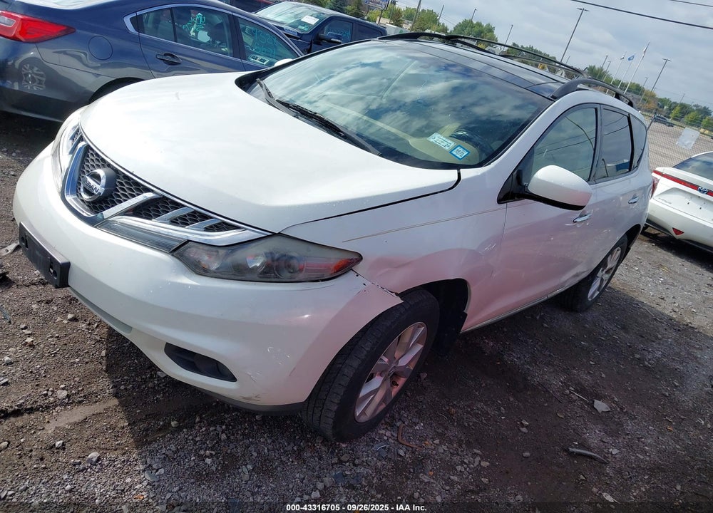 2011 NISSAN MURANO VIN: JN8AZ1MW3BW185860