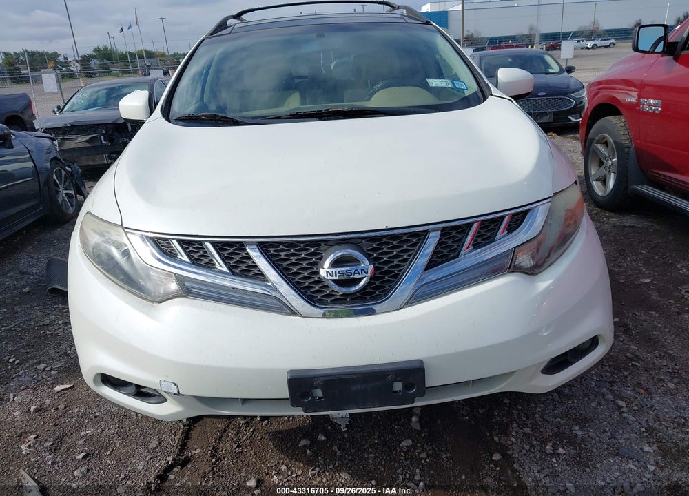 2011 NISSAN MURANO VIN: JN8AZ1MW3BW185860