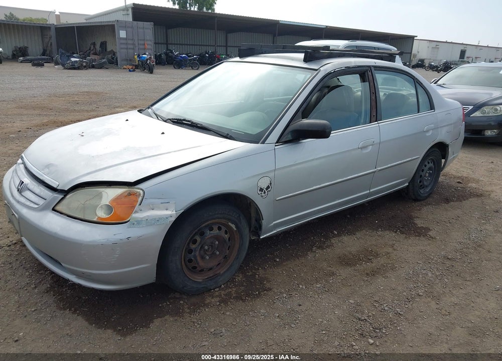 2002 HONDA CIVIC LX VIN: JHMES16602S004198