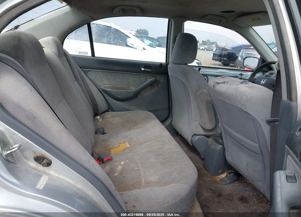 2002 HONDA CIVIC LX VIN: JHMES16602S004198