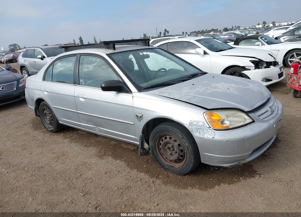 2002 HONDA CIVIC LX VIN: JHMES16602S004198
