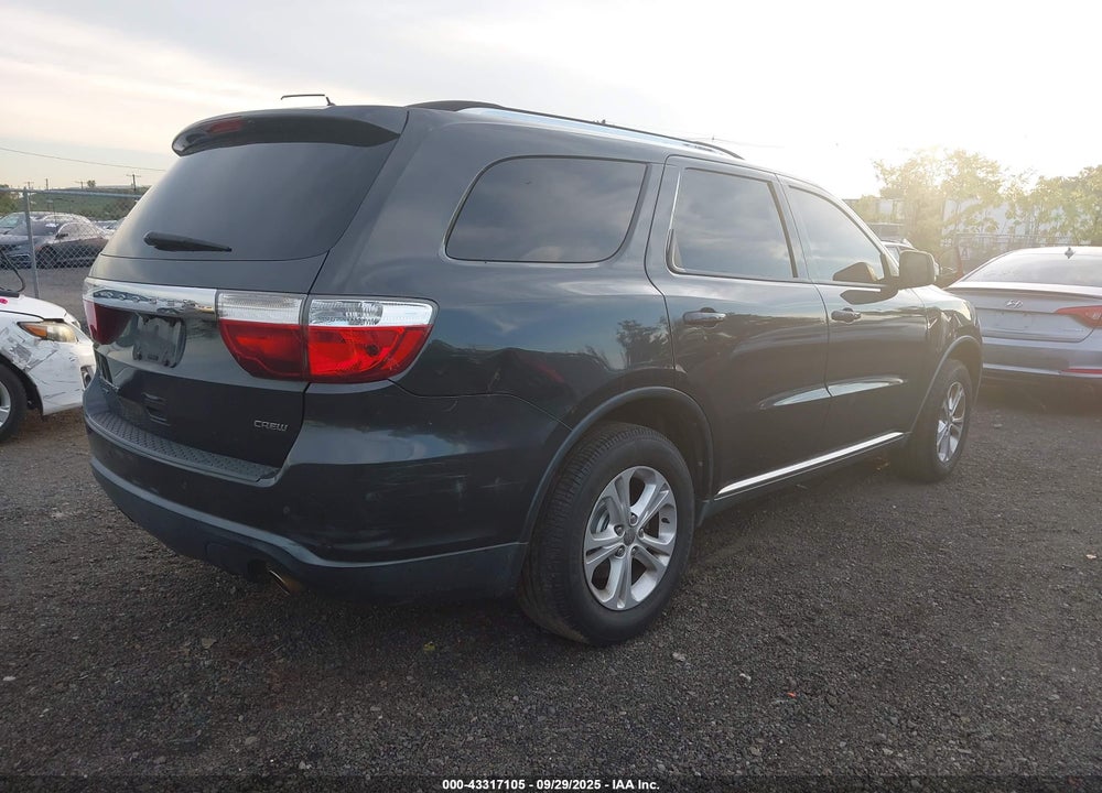 2011 DODGE DURANGO CREW VIN: 1D4RE4GG7BC599597