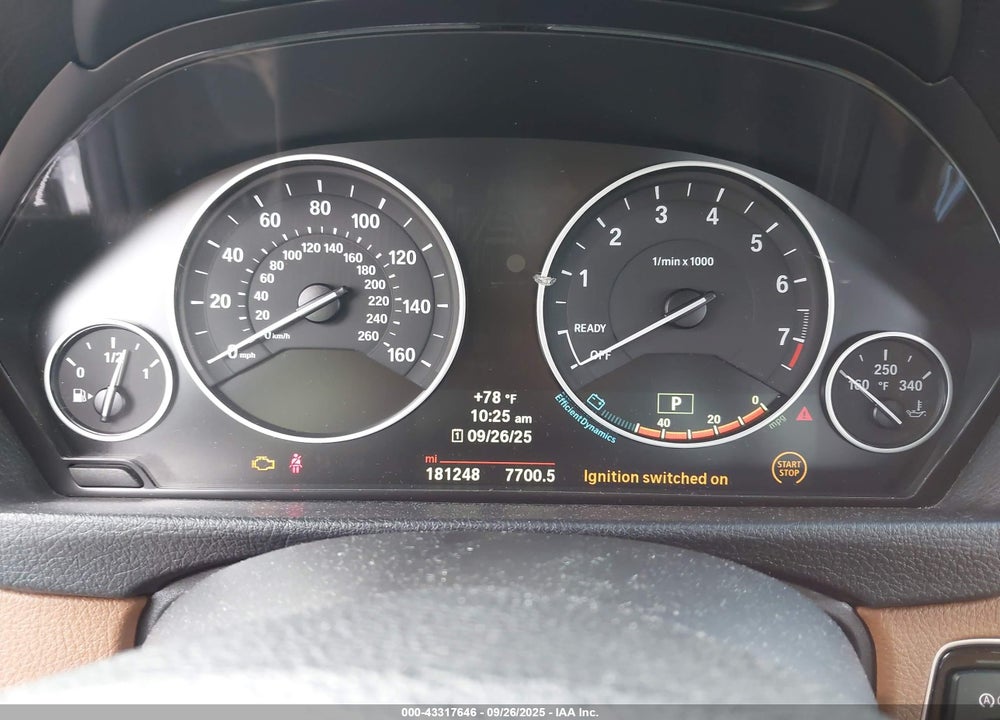 2014 BMW 3 SERIES VIN: WBA3B5C51EP543431