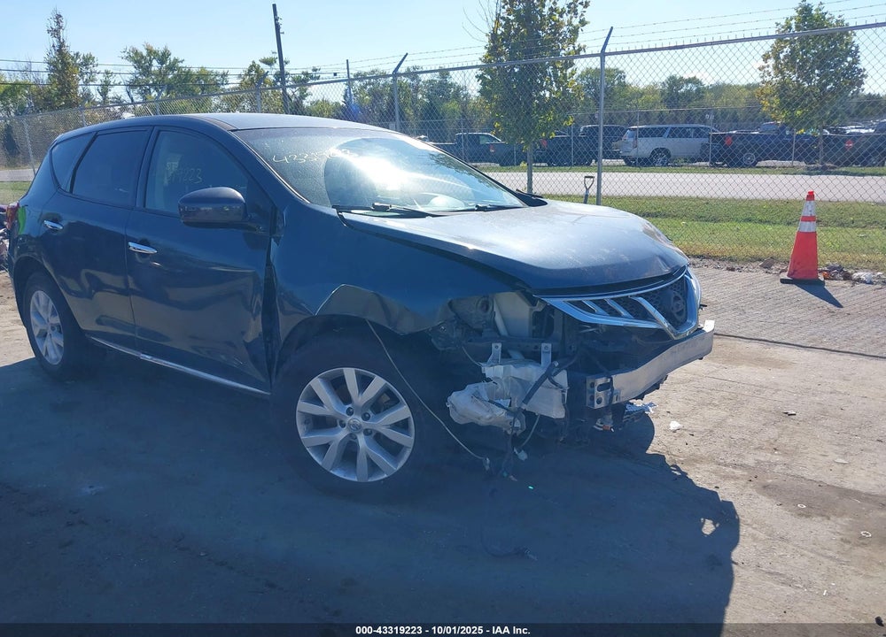 2013 NISSAN MURANO S VIN: JN8AZ1MW2DW303772