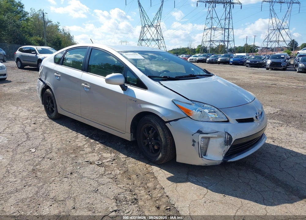 2012 TOYOTA PRIUS THREE VIN: JTDKN3DU6C5423908