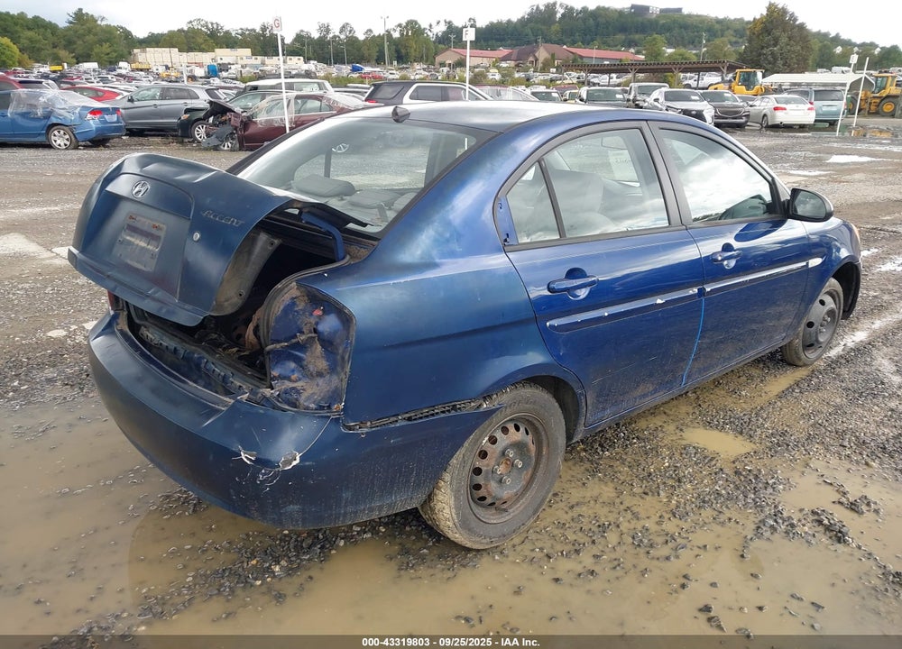 2007 HYUNDAI ACCENT GLS VIN: KMHCN46C87U110610