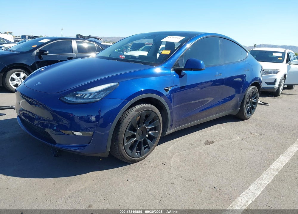 2020 TESLA MODEL Y LONG RANGE DUAL MOTOR ALL-WHEEL DRIVE VIN: 5YJYGDEE9LF014527