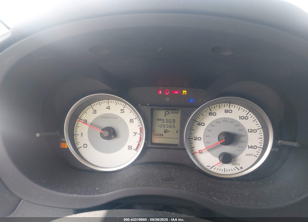 2012 SUBARU IMPREZA VIN: JF1GPAL62CH219554