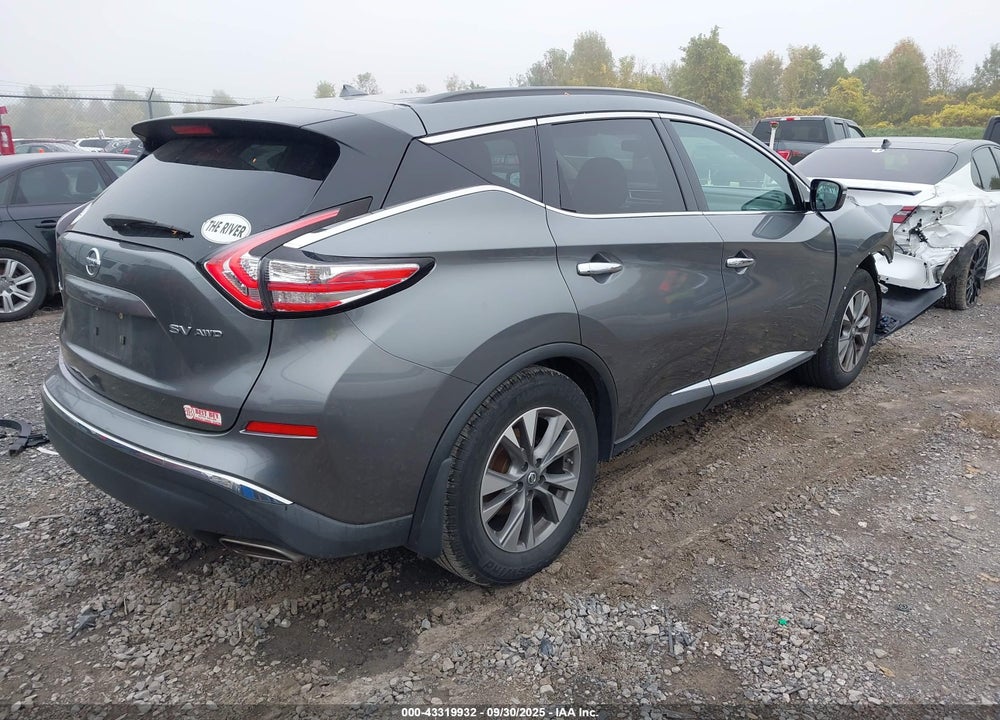 2015 NISSAN MURANO SV VIN: 5N1AZ2MH9FN281471