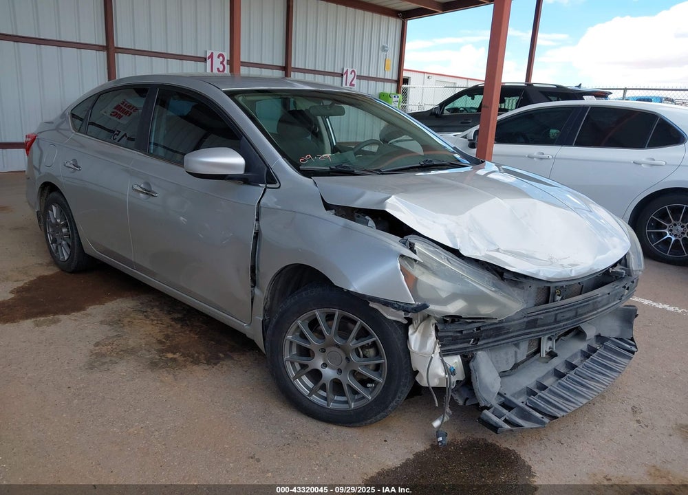 2016 NISSAN SENTRA S VIN: 3N1AB7AP6GY230177