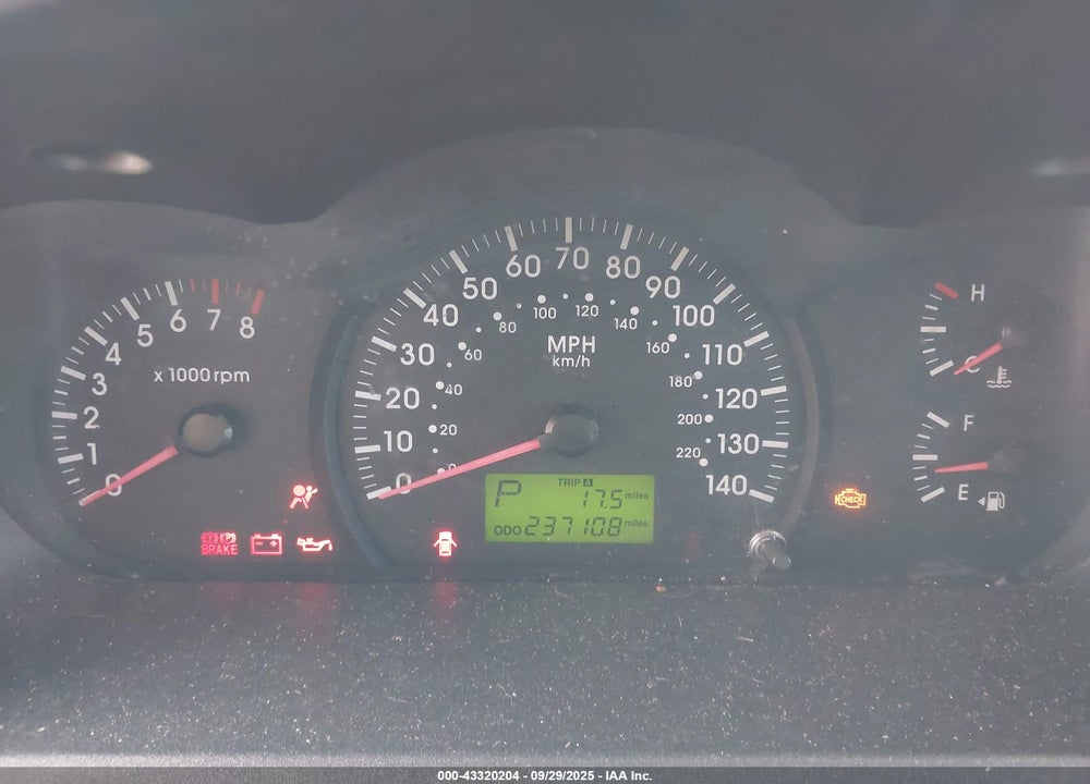2005 KIA SPECTRA EX/LX/SX VIN: KNAFE121755155921