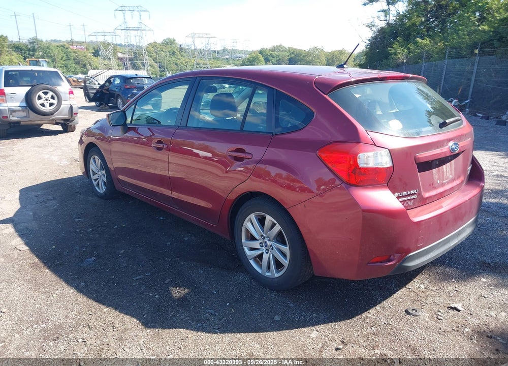 2016 SUBARU IMPREZA 2.0I PREMIUM VIN: JF1GPAB69G8321988