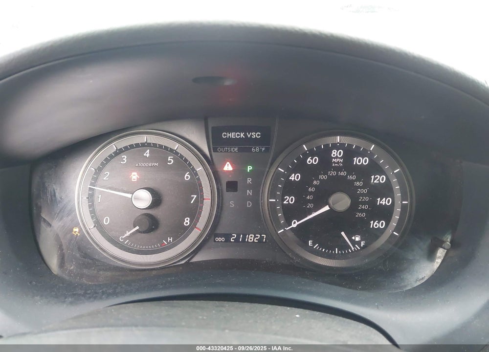 2008 LEXUS ES 350 VIN: JTHBJ46G482158566
