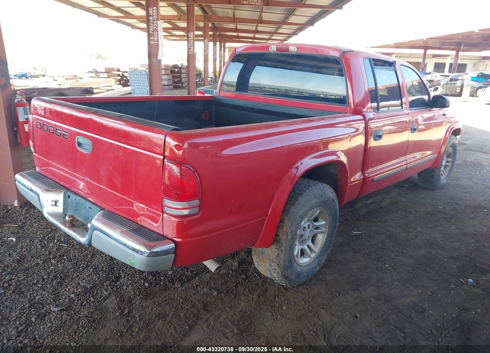 2002 DODGE DAKOTA SLT VIN: 1B7HL48X72S542335