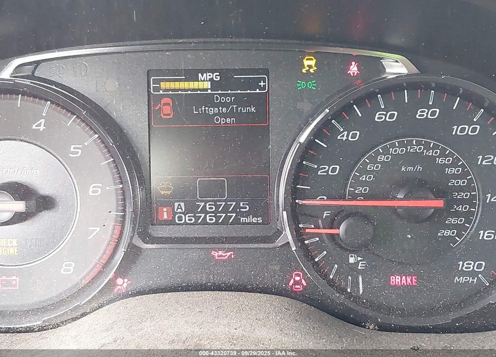 2020 SUBARU WRX VIN: JF1VA1A61L9807872