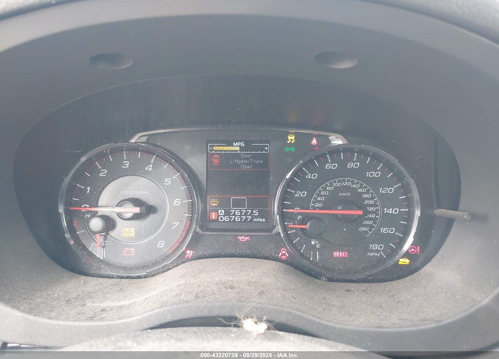 2020 SUBARU WRX VIN: JF1VA1A61L9807872