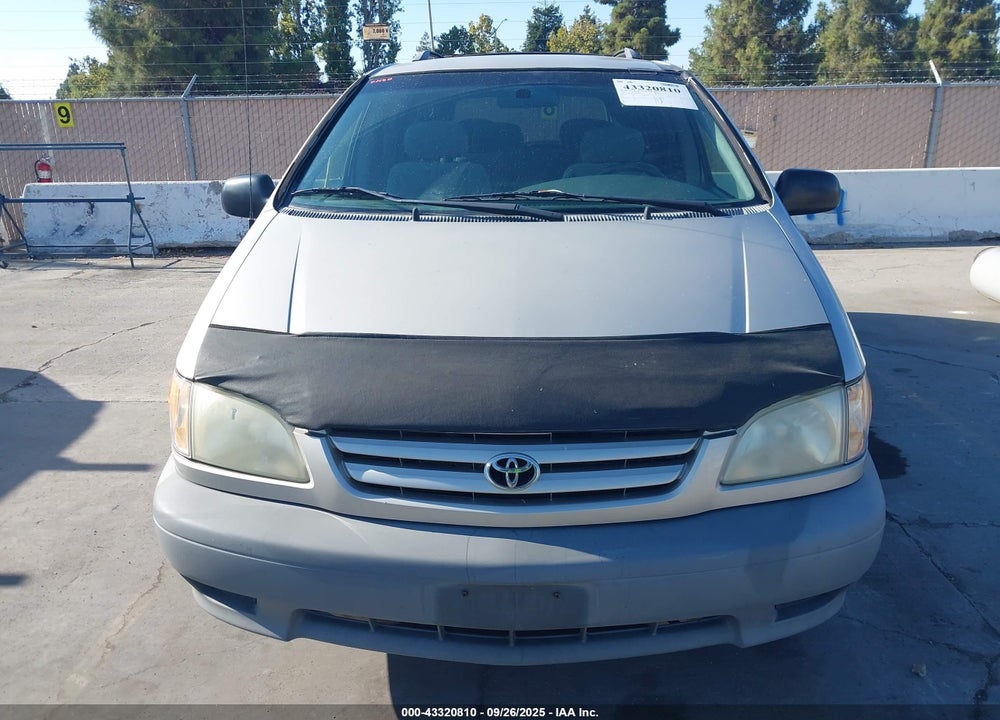 2002 TOYOTA SIENNA CE VIN: 4T3ZF19C02U430439
