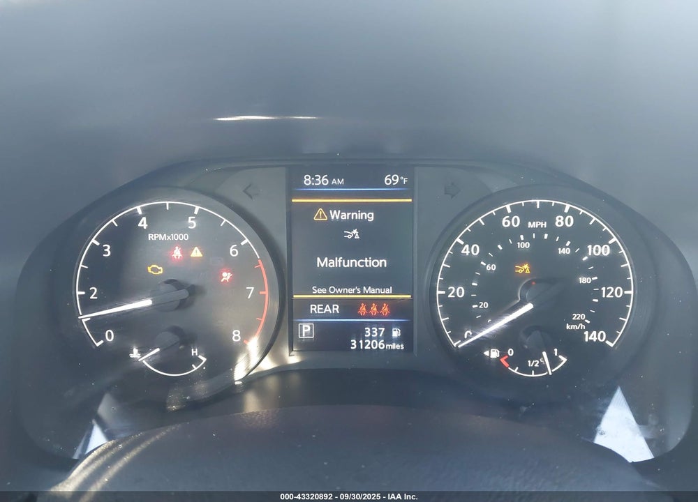 2025 NISSAN ALTIMA S FWD VIN: 1N4BL4BV1SN309858