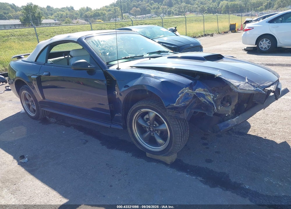2003 FORD MUSTANG GT VIN: 1FAFP45X43F349401