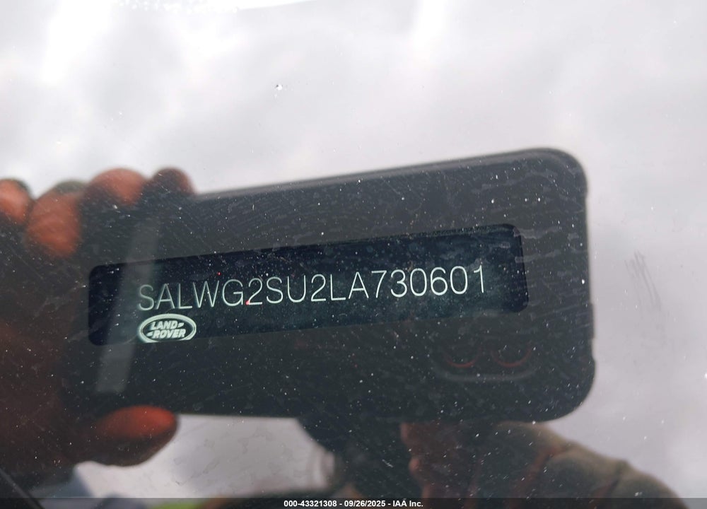 2020 LAND ROVER RANGE ROVER SPORT SE MHEV VIN: SALWG2SU2LA730601