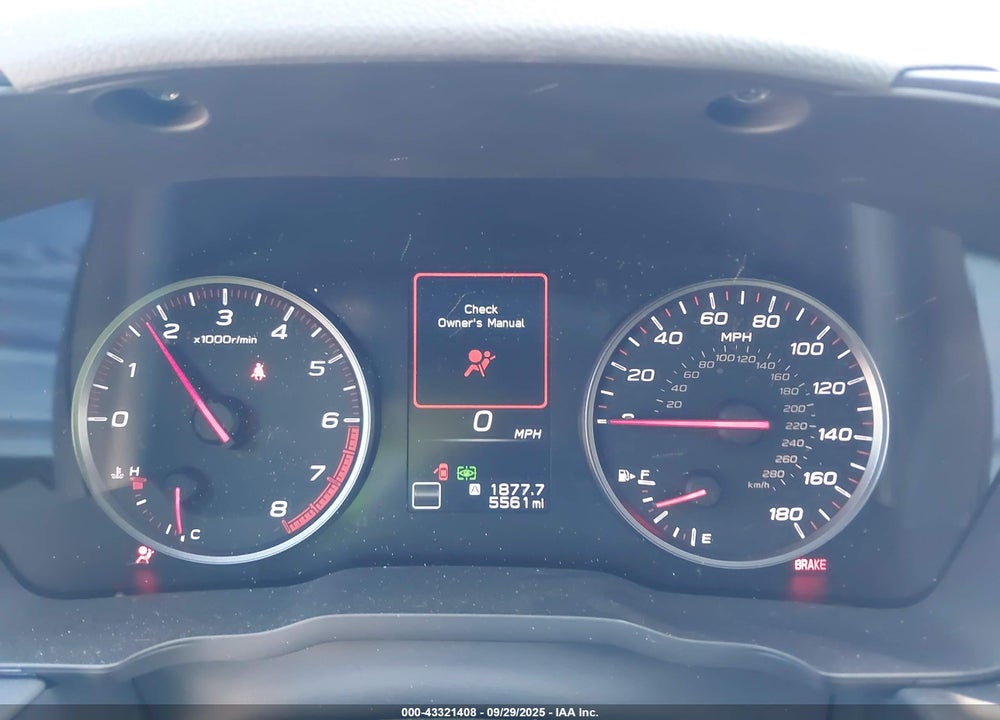 2025 SUBARU WRX PREMIUM VIN: JF1VBAH60S9803586