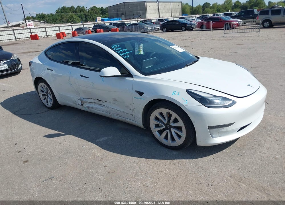 2022 TESLA MODEL 3 LONG RANGE DUAL MOTOR ALL-WHEEL DRIVE VIN: 5YJ3E1EB6NF364978