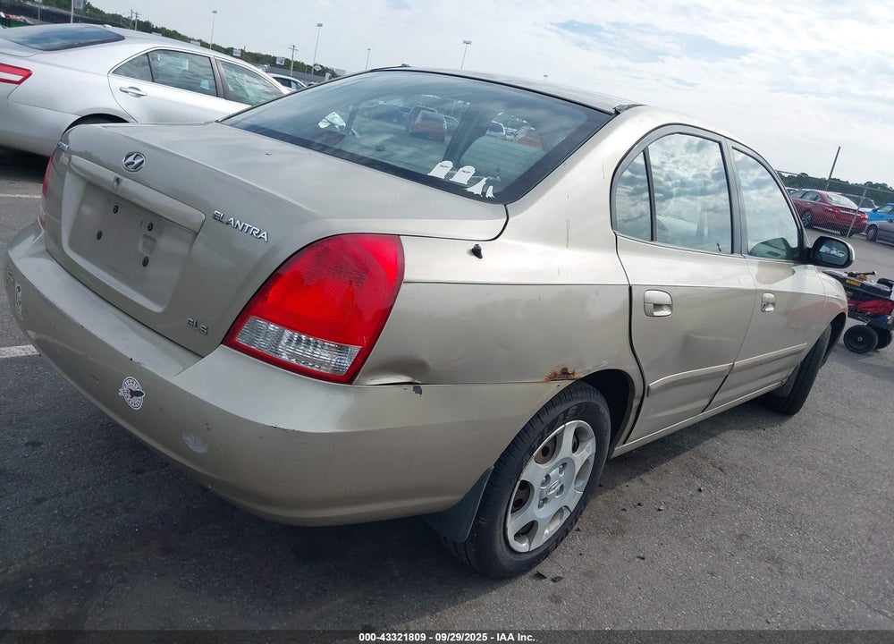 2001 HYUNDAI ELANTRA GLS VIN: KMHDN45D41U128978