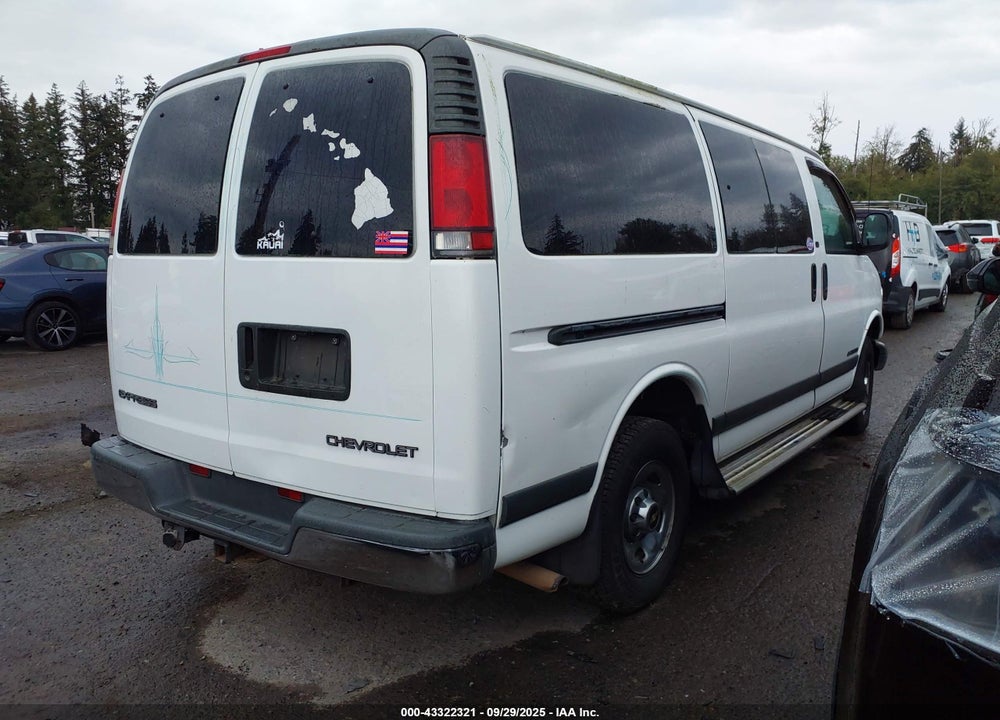 2000 CHEVROLET EXPRESS VIN: 1GAGG25R7Y1190813