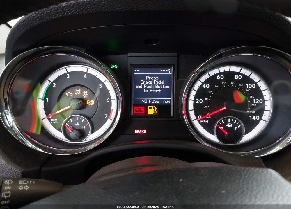 2012 DODGE DURANGO VIN: 1C4RDJDG5CC308860