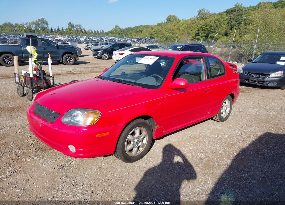 2005 HYUNDAI ACCENT GLS/GT VIN: KMHCG35C15U340184