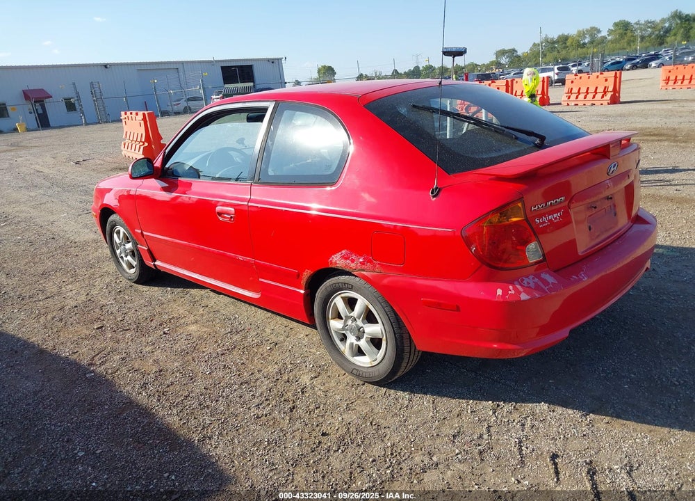 2005 HYUNDAI ACCENT GLS/GT VIN: KMHCG35C15U340184