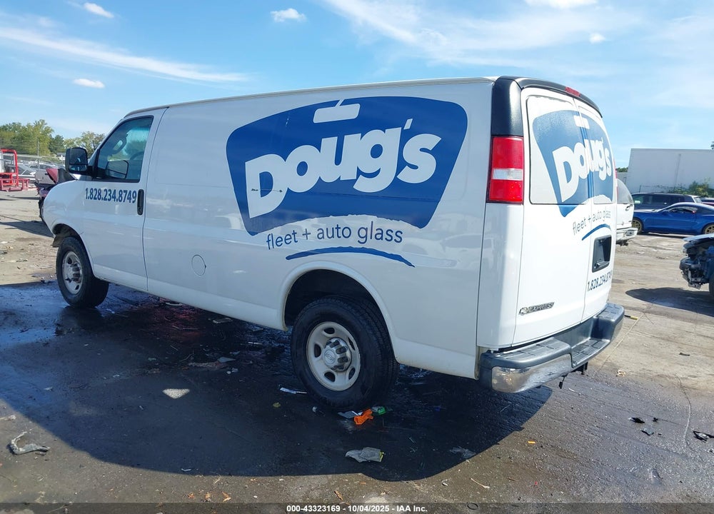 2018 CHEVROLET EXPRESS 2500 WORK VAN VIN: 1GCWGAFG9J1907387