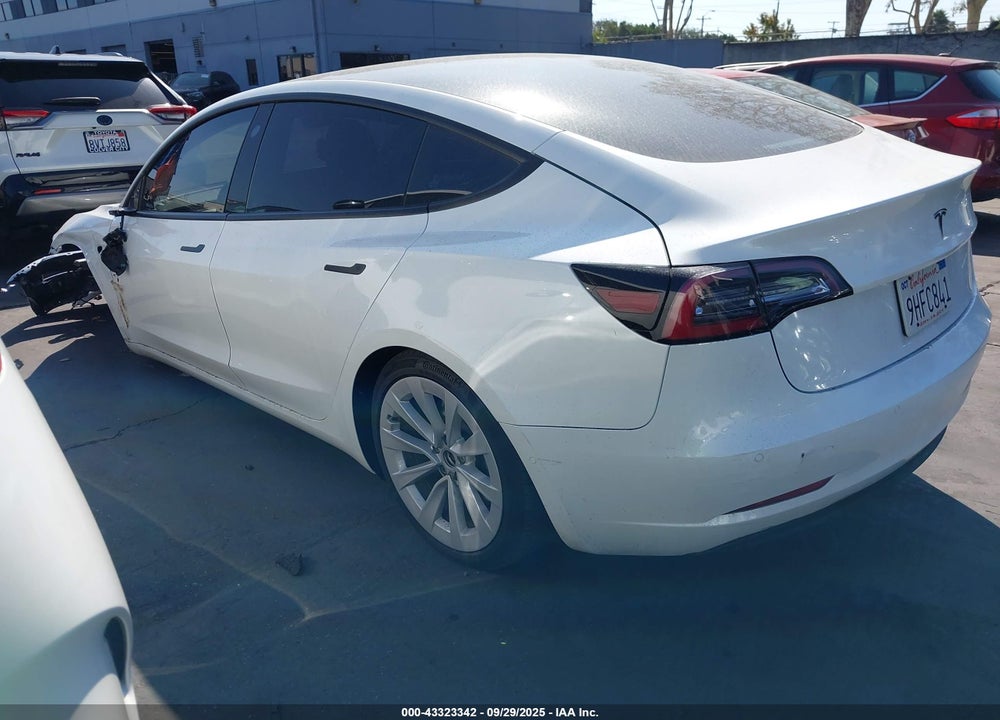 2022 TESLA MODEL 3 VIN: 5YJ3E1EA8NF373575