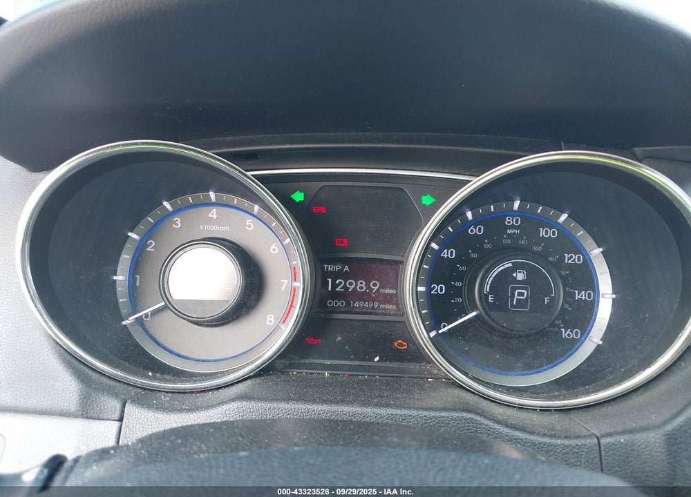 2013 HYUNDAI SONATA VIN: 5NPEB4AC3DH608295